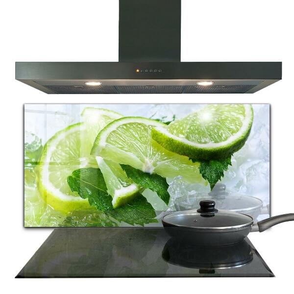 Kitchen wall panels Citrus refreshing limes