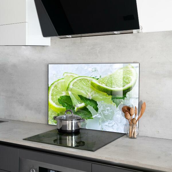 Kitchen wall panels Citrus refreshing limes