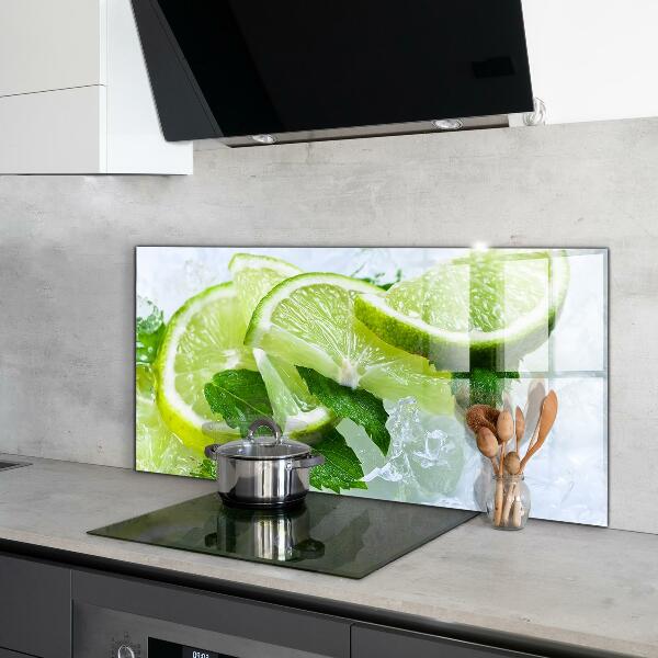 Kitchen wall panels Citrus refreshing limes
