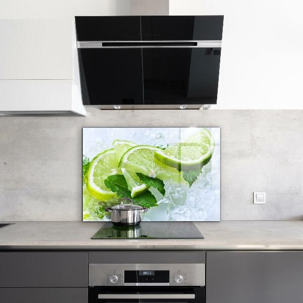 Kitchen wall panels Citrus refreshing limes