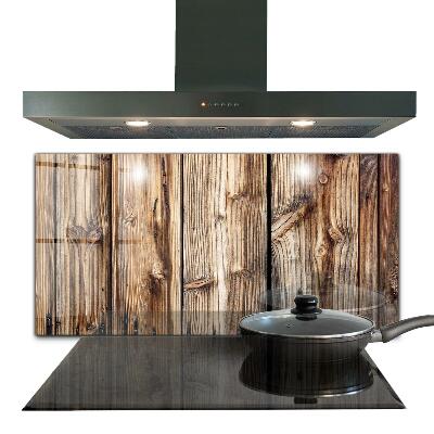 Oven splashback Old oak wood