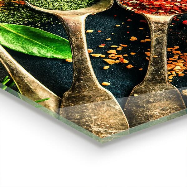 Kitchen wall panels Oriental cuisine spices