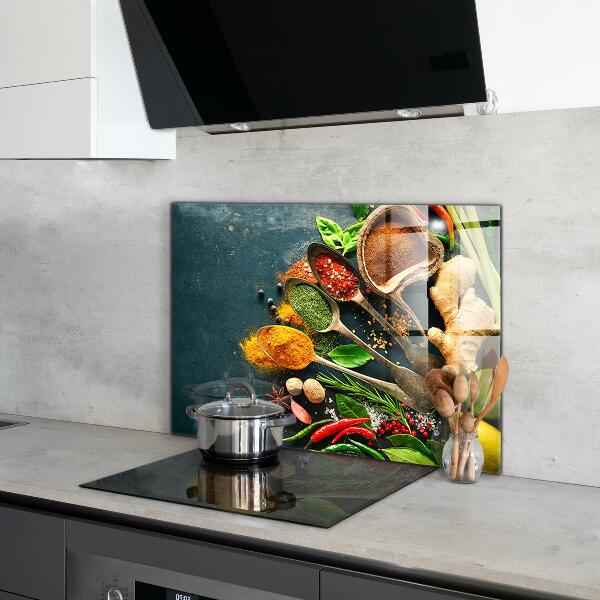 Kitchen wall panels Oriental cuisine spices