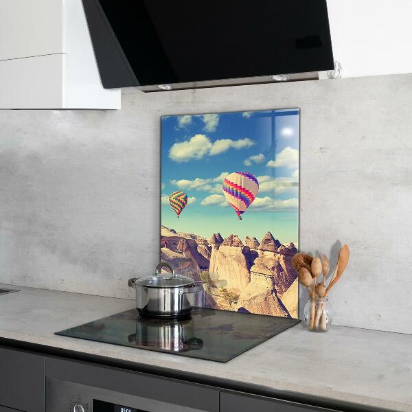 Kitchen glass panel Cappadocia balloons türkiye