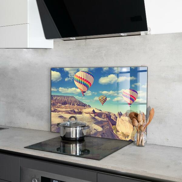 Kitchen glass panel Cappadocia balloons türkiye