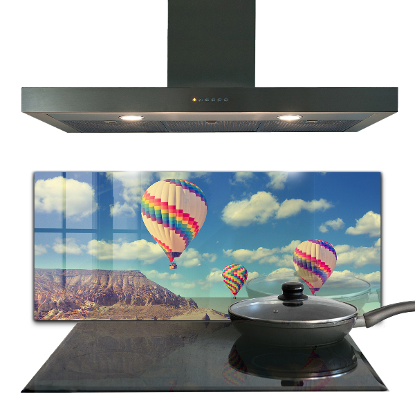 Kitchen glass panel Cappadocia balloons türkiye