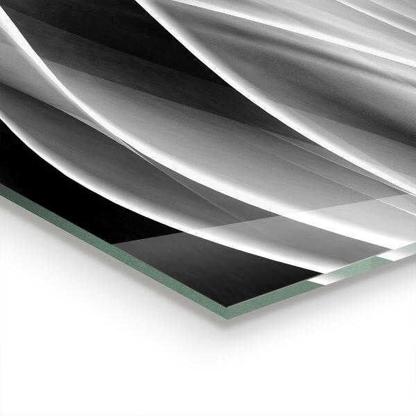 Kitchen wall panels Waves abstraction