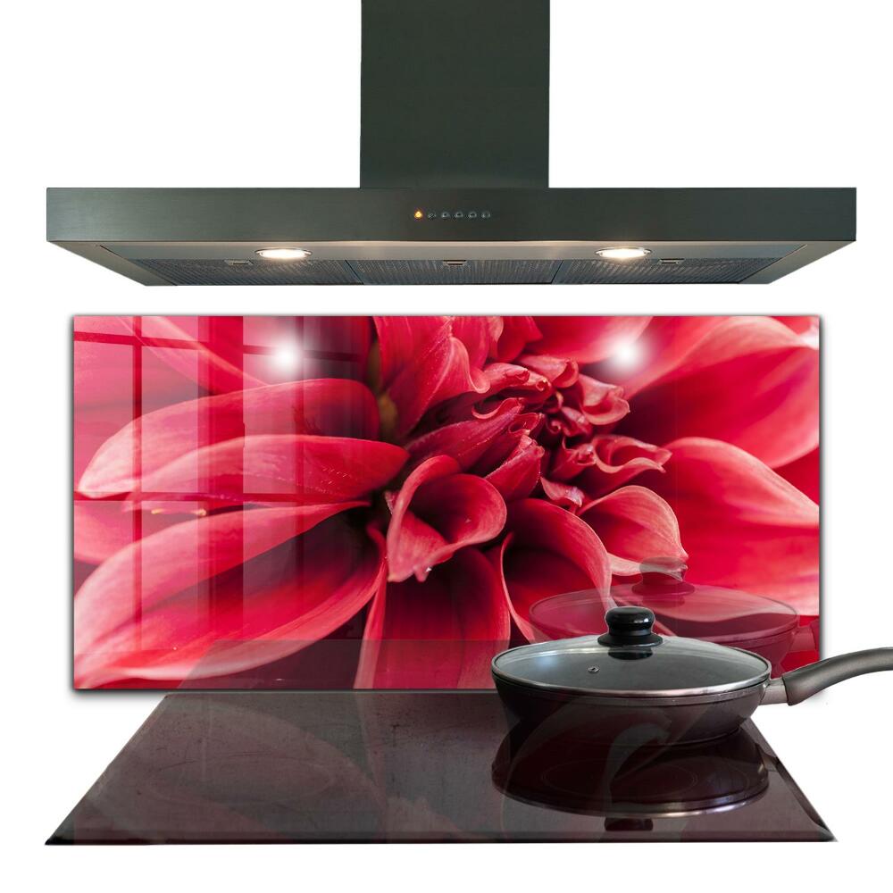 Kitchen glass panel Energetic flower power of nature