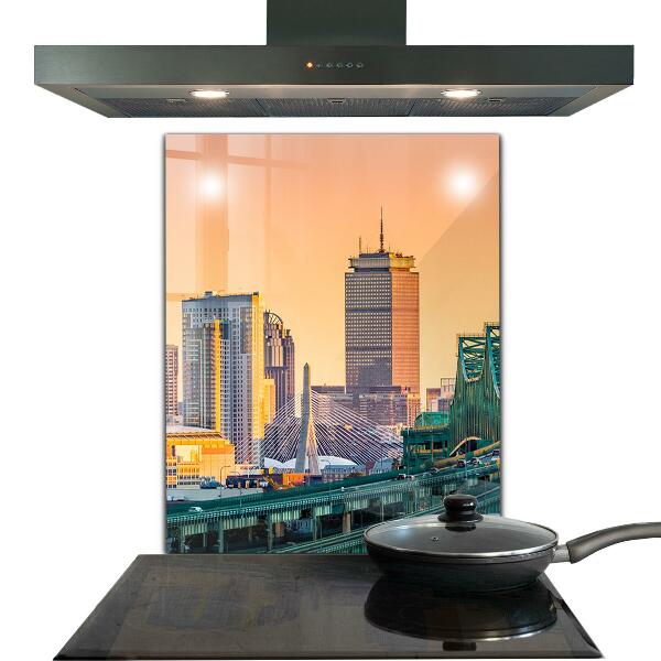 Kitchen glass panel Boston massachusetts