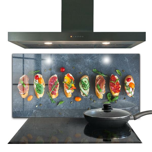 Kitchen wall panels Appetizers appetizing sandwiches