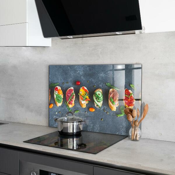 Kitchen wall panels Appetizers appetizing sandwiches