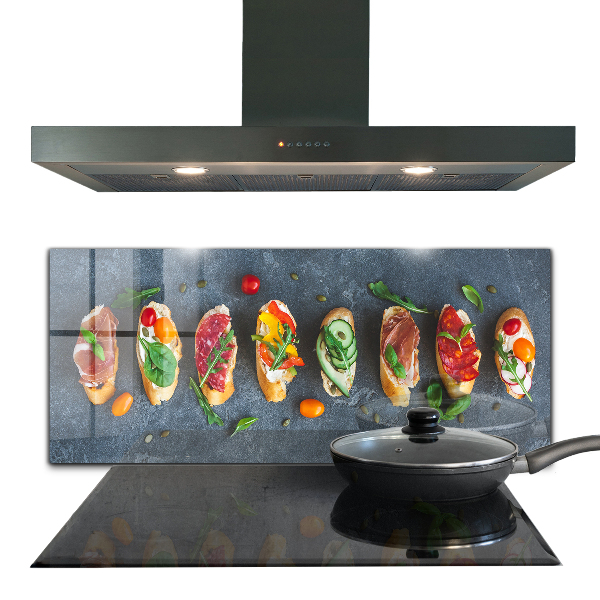 Kitchen wall panels Appetizers appetizing sandwiches