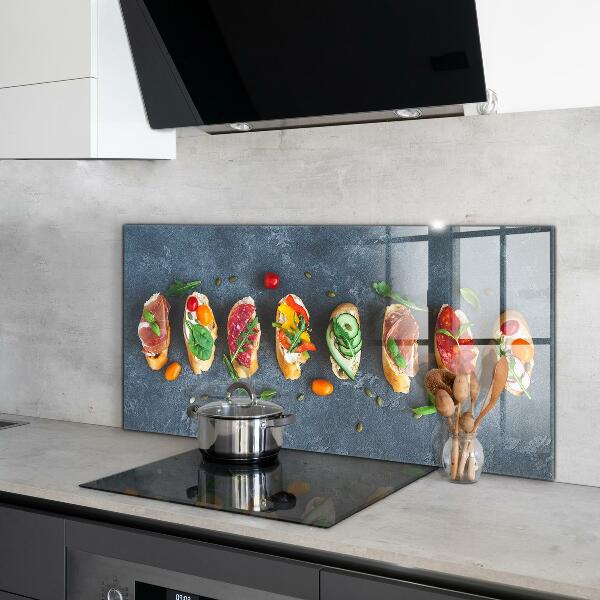 Kitchen wall panels Appetizers appetizing sandwiches