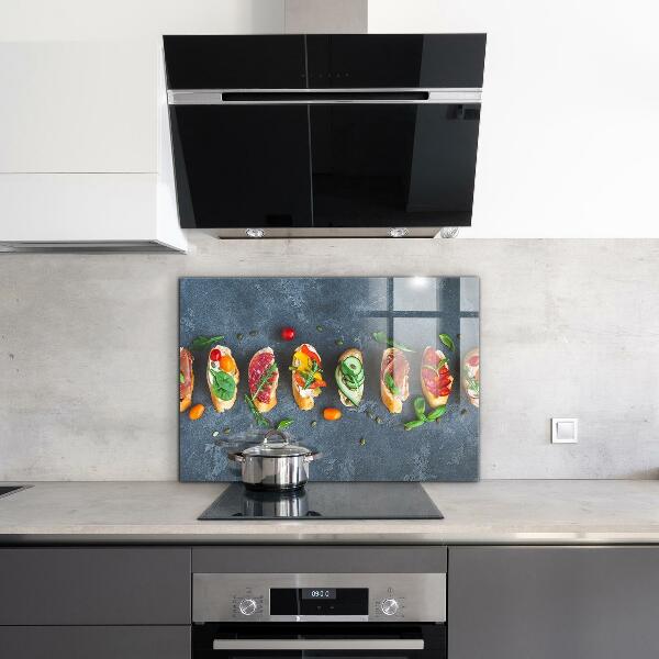 Kitchen wall panels Appetizers appetizing sandwiches