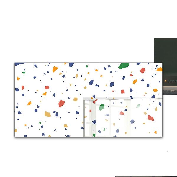 Kitchen glass panel Terrazzo terrazzo pebbles