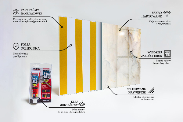 Hob splashback Abstract marble