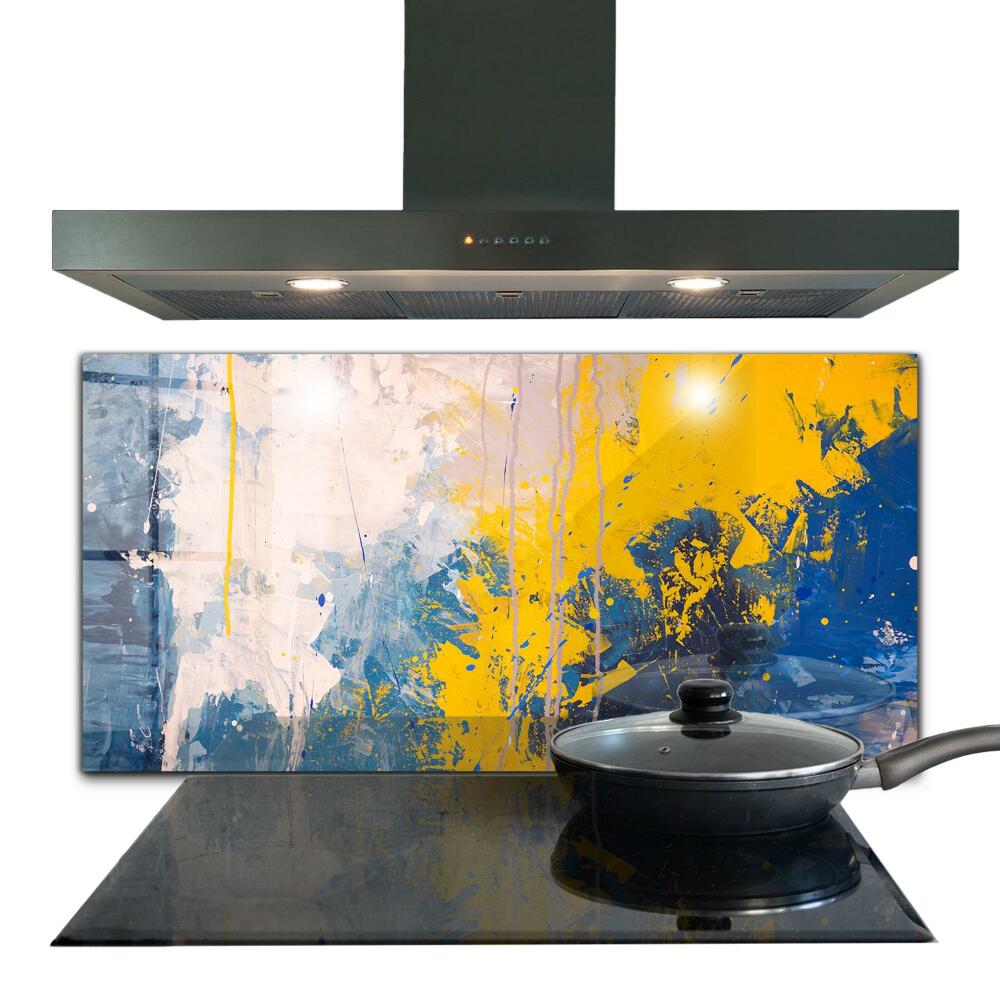 Kitchen wall panels Abstract colorful paint