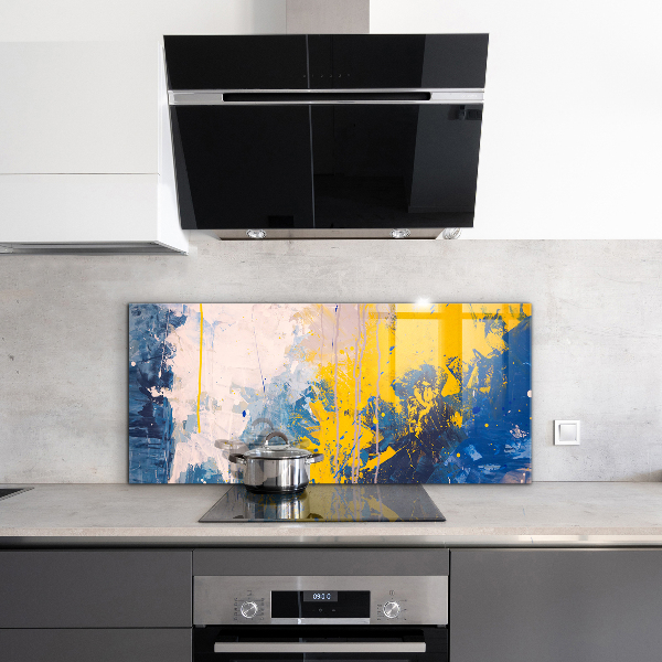 Kitchen wall panels Abstract colorful paint