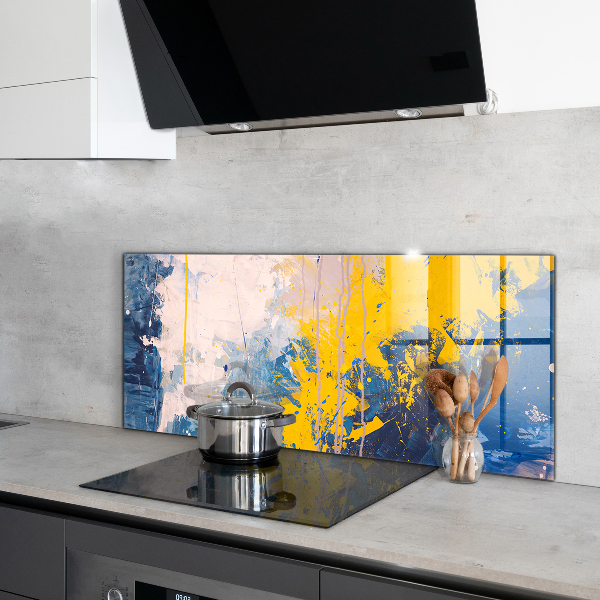 Kitchen wall panels Abstract colorful paint