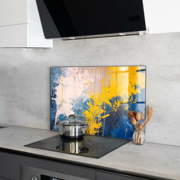 Kitchen wall panels Abstract colorful paint