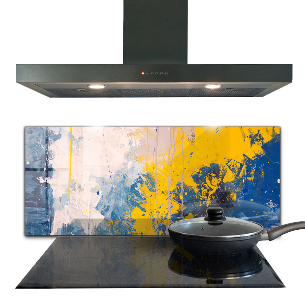 Kitchen wall panels Abstract colorful paint