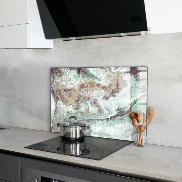 Hob splashback Marble stone texture
