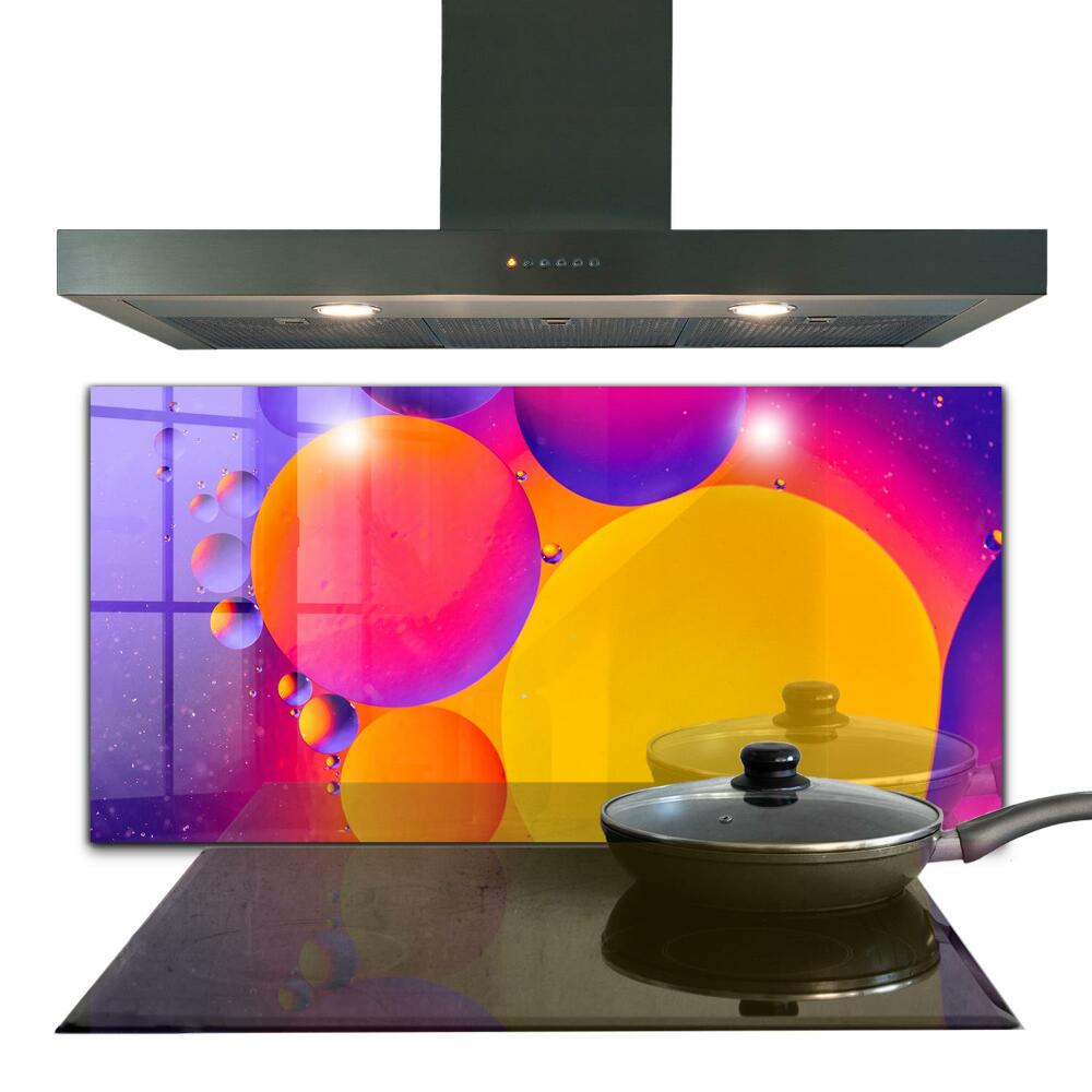 Hob splashback Colorful circles