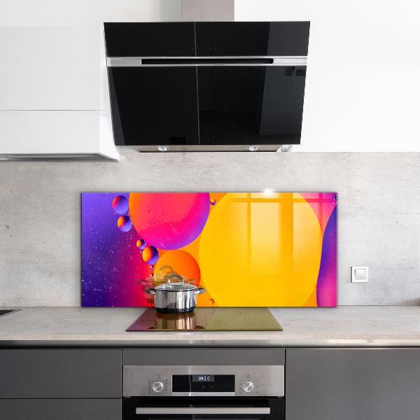 Hob splashback Colorful circles