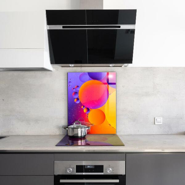 Hob splashback Colorful circles