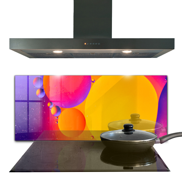Hob splashback Colorful circles