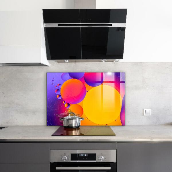 Hob splashback Colorful circles