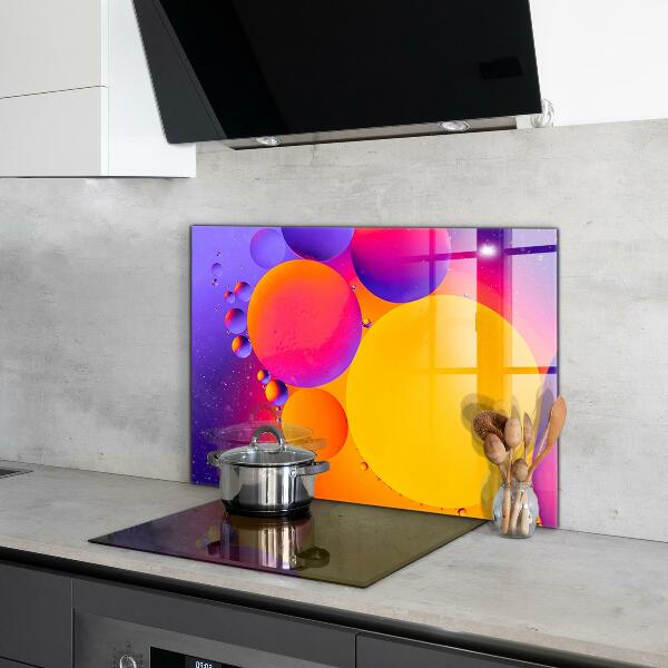 Hob splashback Colorful circles