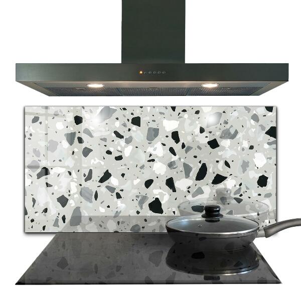 Kitchen glass panel Terrazzo terrazzo texture