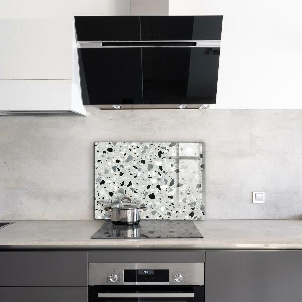 Kitchen glass panel Terrazzo terrazzo texture