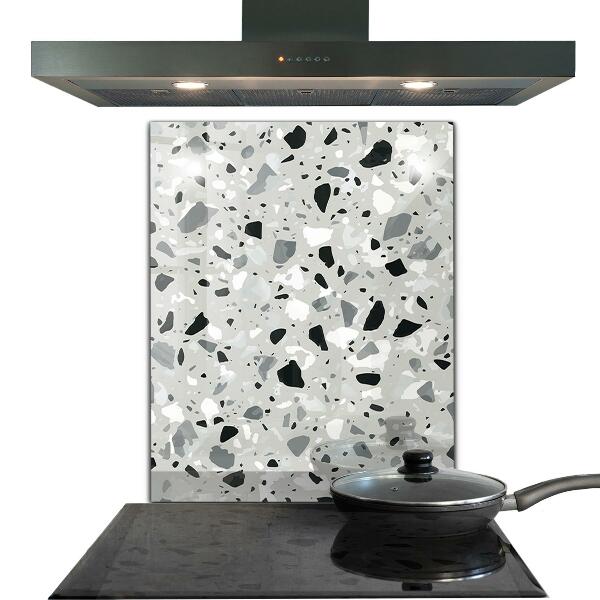 Kitchen glass panel Terrazzo terrazzo texture