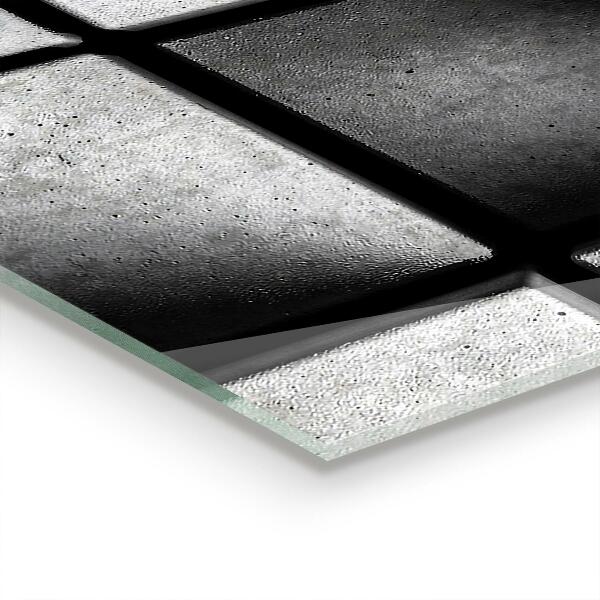 Hob splashback Monochrome cubes