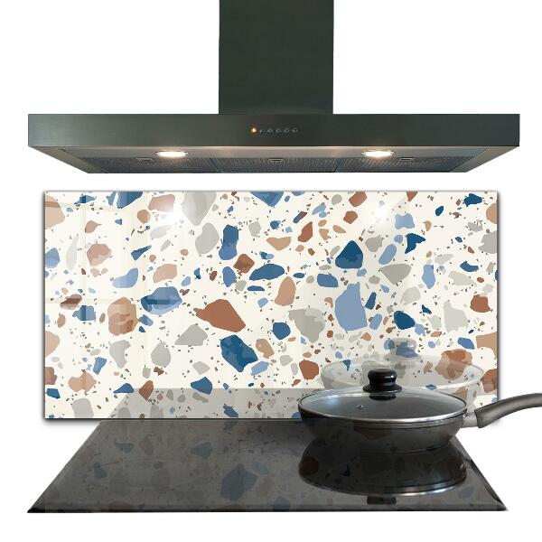 Kitchen glass panel Terrazzo terrazzo stone