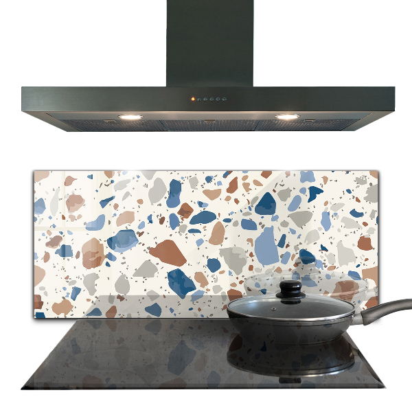 Kitchen glass panel Terrazzo terrazzo stone