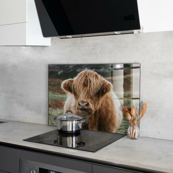 Kitchen wall panels Highland cottage style cow