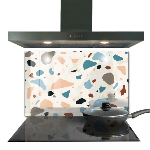 Kitchen glass panel Terrazzo terrazzo stone
