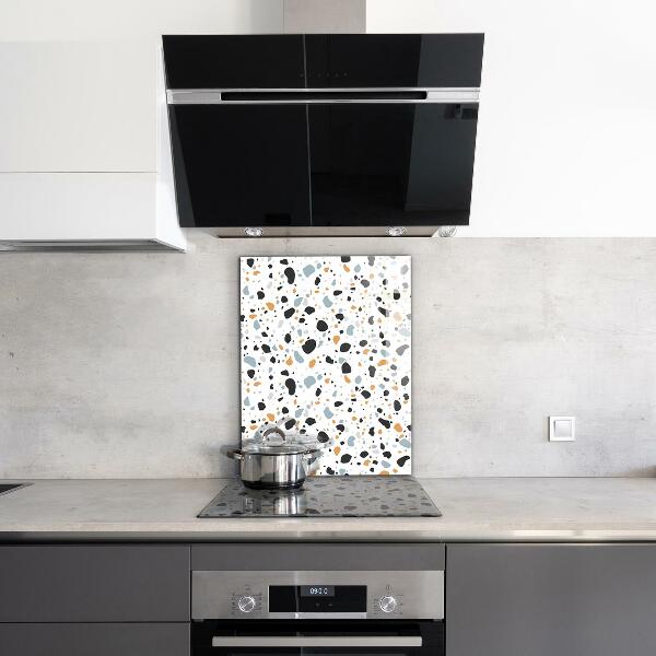 Kitchen glass panel Terrazzo terazzo stone