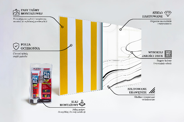 Hob splashback White marble structure