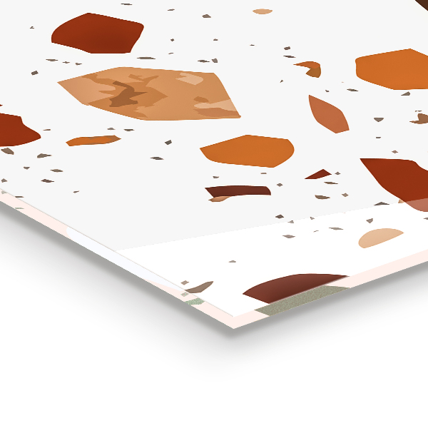 Kitchen glass panel Terrazzo terrazzo stone