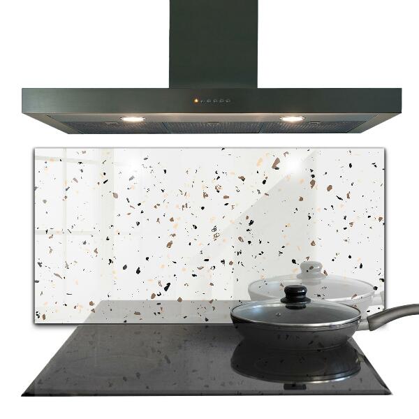 Kitchen glass panel Delicate terrazzo terrazzo