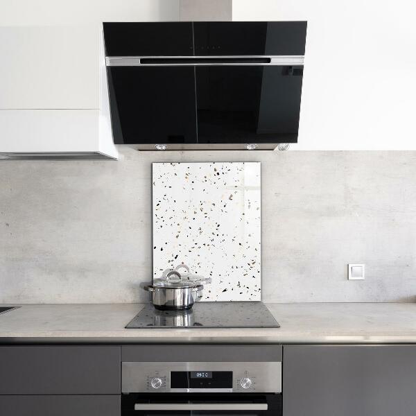 Kitchen glass panel Delicate terrazzo terrazzo