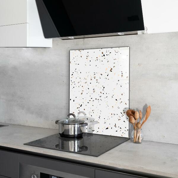 Kitchen glass panel Delicate terrazzo terrazzo