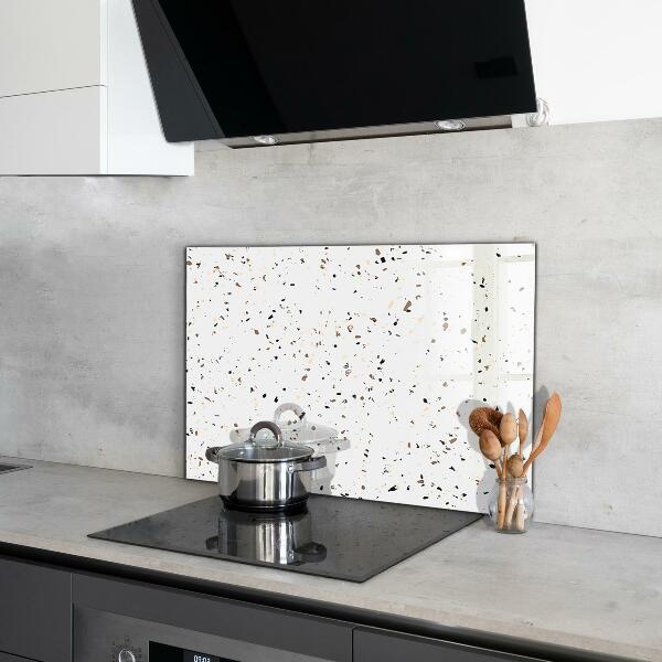 Kitchen glass panel Delicate terrazzo terrazzo