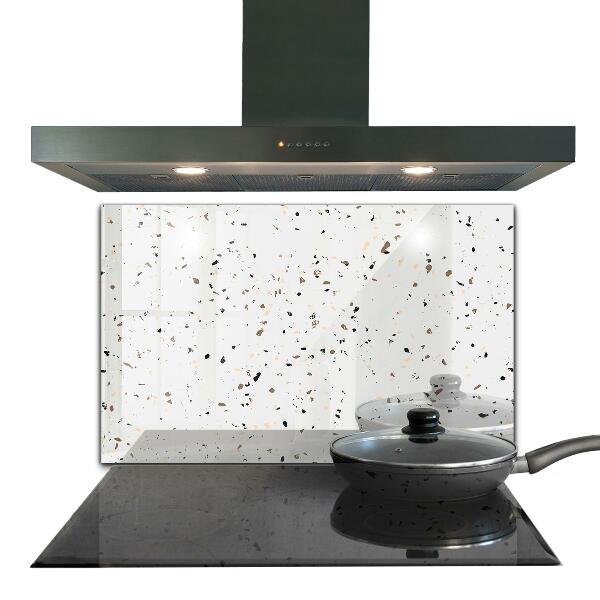 Kitchen glass panel Delicate terrazzo terrazzo