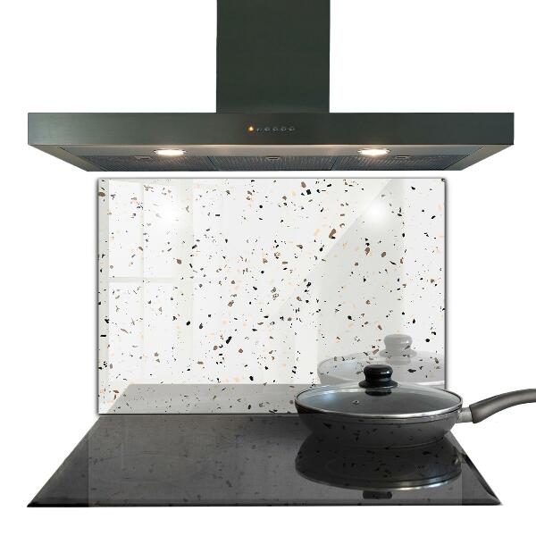 Kitchen glass panel Delicate terrazzo terrazzo