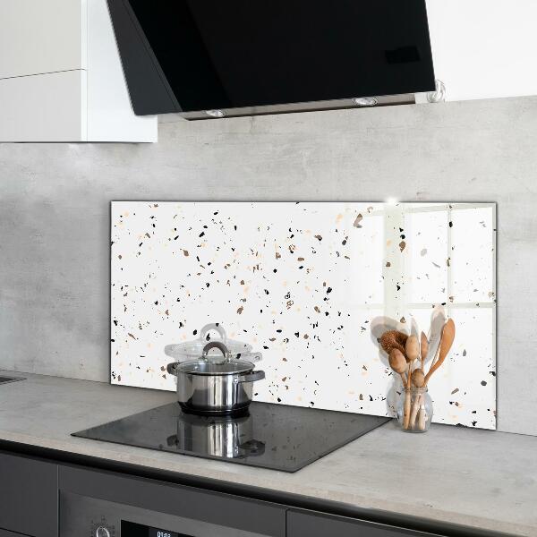 Kitchen glass panel Delicate terrazzo terrazzo